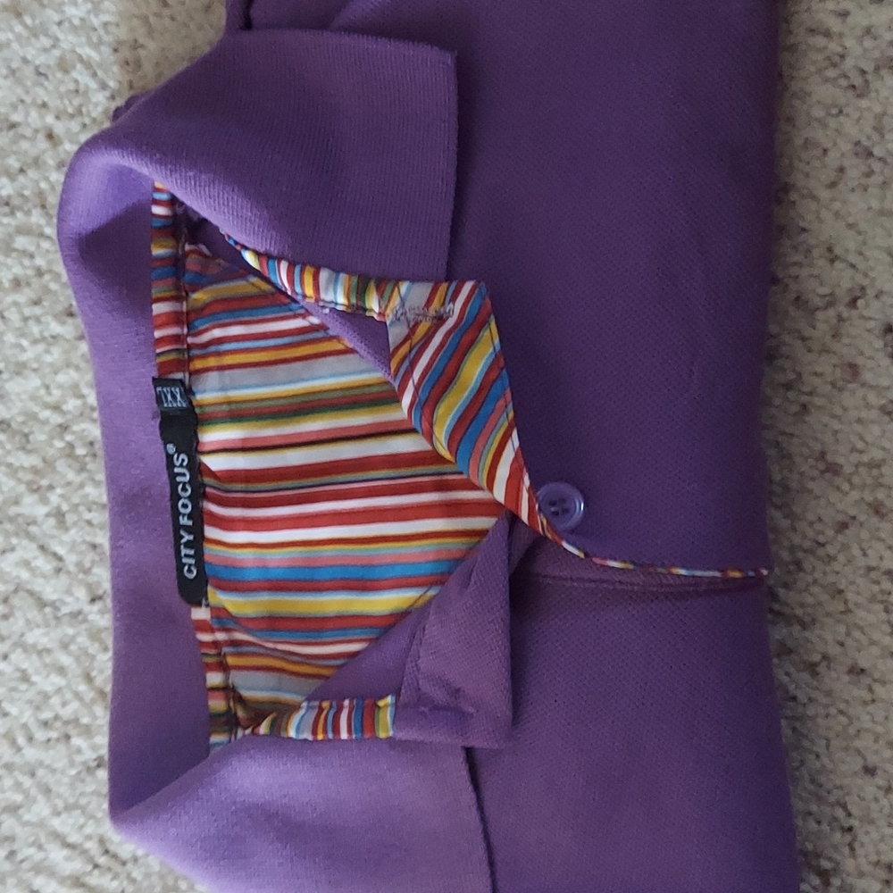 Ladies polo 2xl purple athletic